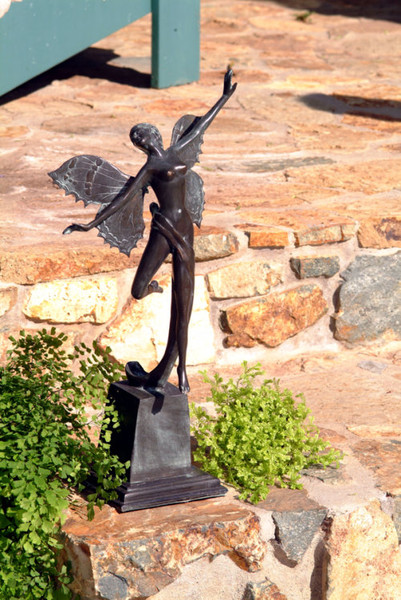 Butterfly Fairy Bronze Sculpture Dancer Danciing Garden Statue Art